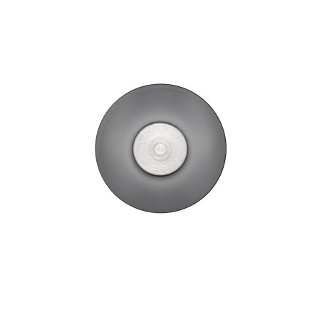 Kinkiet szklany designerski Loggi 15cm LED 3000K szkło dymione / ciemny nikiel