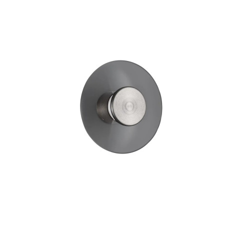 Kinkiet szklany designerski Loggi 15cm LED 3000K szkło dymione / ciemny nikiel