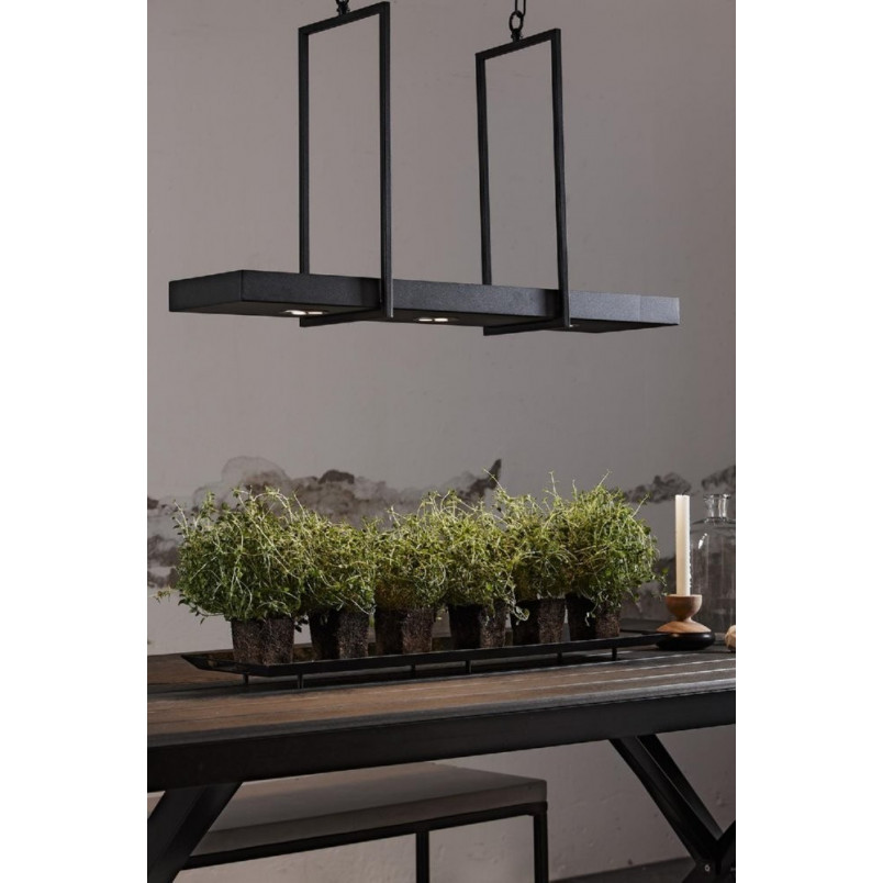 Lampa Wisząca Loft Czarna Markslojd z Półką LED 80cm | Kup Teraz