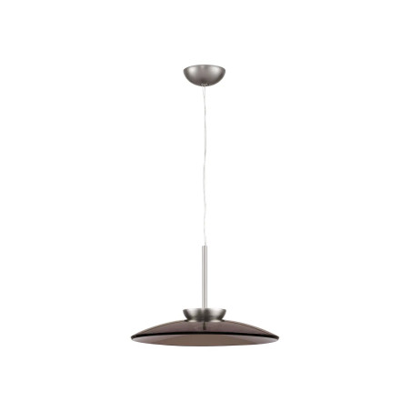 Lampa wisząca szklana designerska - ściemniacz triac Loggi 50cm LED 3000K ciemny brąz / ciemny nikiel