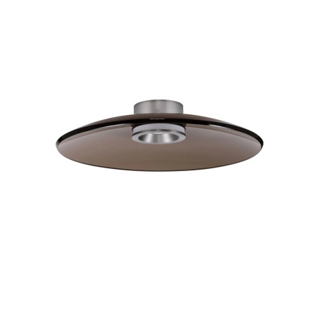 Plafon szklany - ściemniacz triac Loggi 50cm LED 3000K ciemny brąz / ciemny nikiel