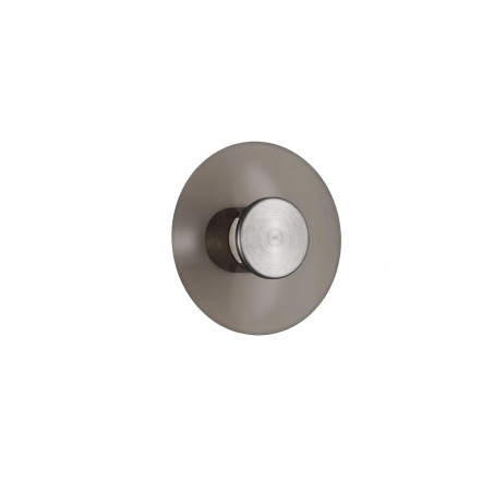 Kinkiet szklany designerski Loggi 15cm LED 3000K ciemny brąz / ciemny nikiel