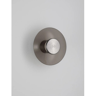 Kinkiet szklany designerski Loggi 15cm LED 3000K ciemny brąz / ciemny nikiel