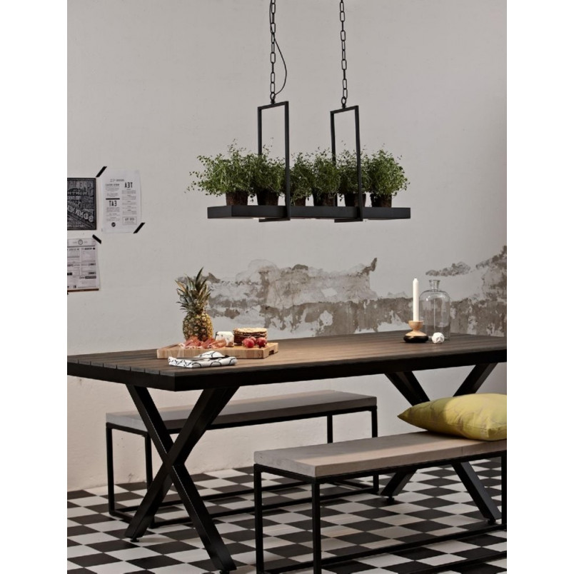 Lampa Wisząca Loft Czarna Markslojd z Półką LED 80cm | Kup Teraz