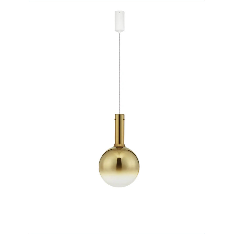 Lampa wisząca szklana kula - ściemniacz triac Avena 25cm LED 3000K złota