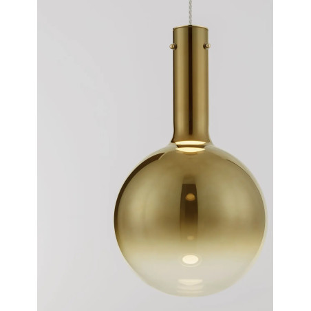 Lampa wisząca szklana kula - ściemniacz triac Avena 25cm LED 3000K złota
