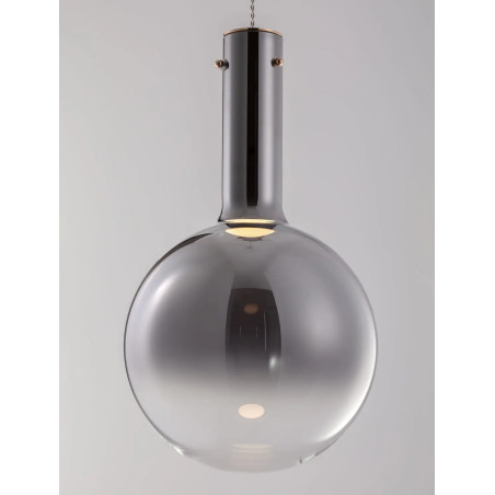 Lampa wisząca szklana kula - ściemniacz triac Avena 25cm LED 3000K szkło dymione opalizowane