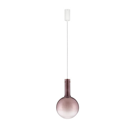 Lampa wisząca szklana kula - ściemniacz triac Avena 25cm LED 3000K ciemny brąz