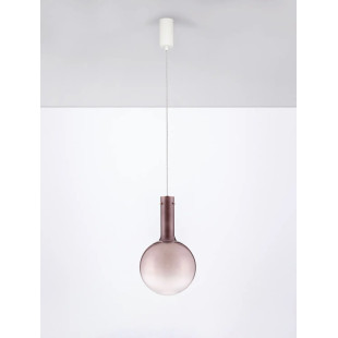Lampa wisząca szklana kula - ściemniacz triac Avena 25cm LED 3000K ciemny brąz