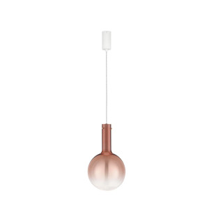 Lampa wisząca szklana kula - ściemniacz triac Avena 25cm LED 3000K różowa