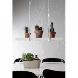 Lampa wisząca LED biała Markslojd z półką | 80cm