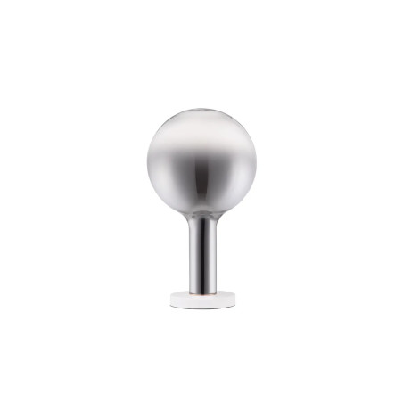 Lampa stołowa szklana kula Avena H36cm LED 3000K szkło dymione opalizowane