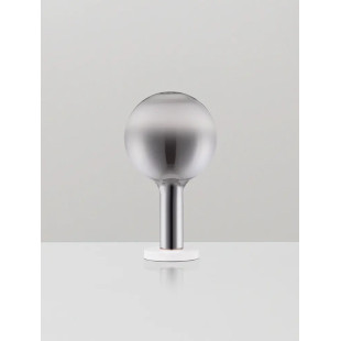 Lampa stołowa szklana kula Avena H36cm LED 3000K szkło dymione opalizowane