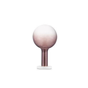 Lampa stołowa szklana kula Avena H36cm LED 3000K ciemny brąz