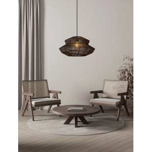 Lampa wisząca sznurkowa boho Sajio 50cm czarna