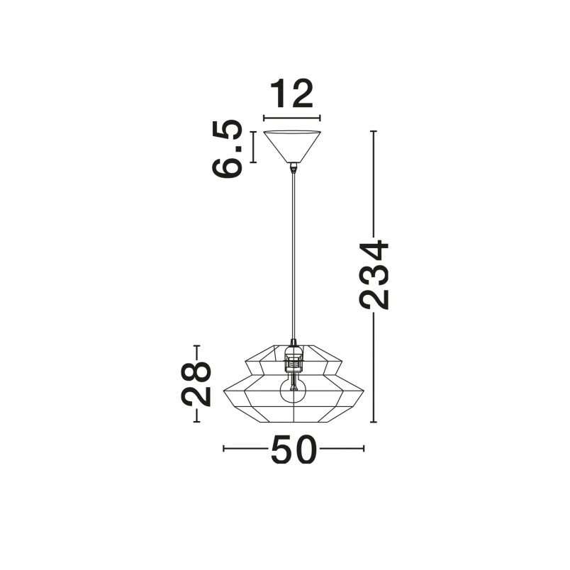 Lampa wisząca sznurkowa boho Sajio 50cm czarna