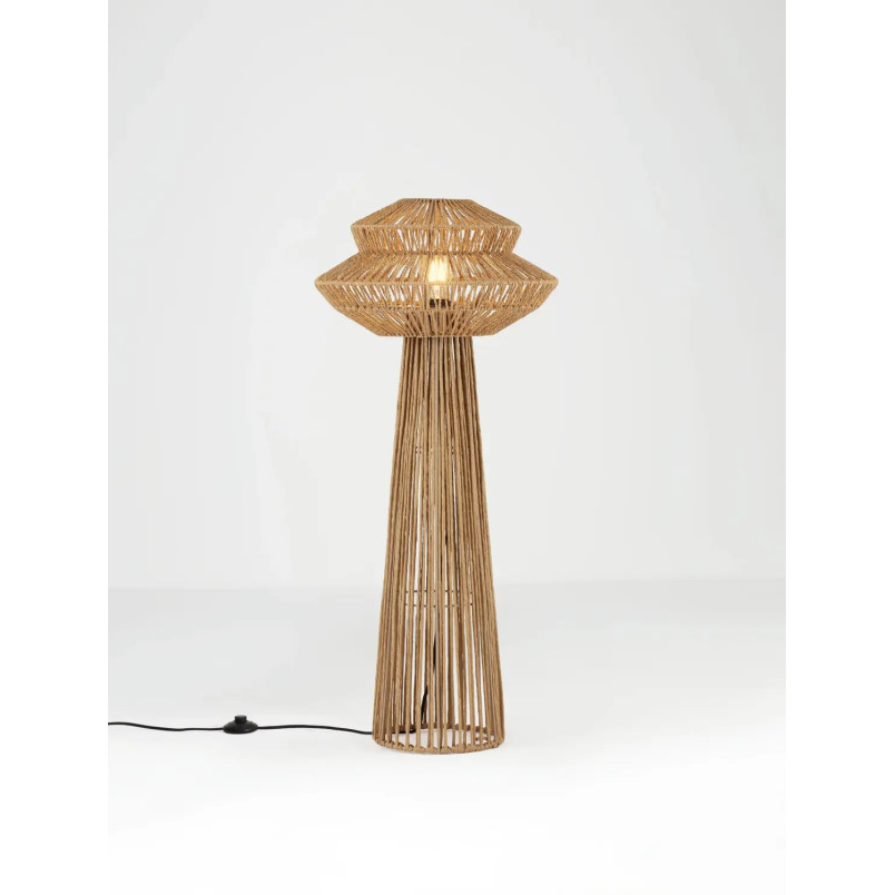 Lampa podlogowa sznurkowa boho Sajio 39,5cm H90,5cm