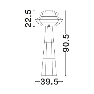 Lampa podlogowa sznurkowa boho Sajio 39,5cm H90,5cm