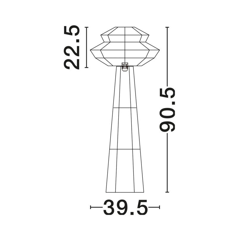 Lampa podlogowa sznurkowa boho Sajio 39,5cm H90,5cm