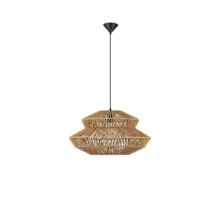Lampa wisząca sznurkowa boho Sajio 50cm brązowa