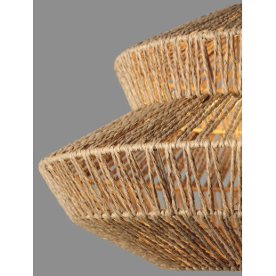 Lampa wisząca sznurkowa boho Sajio 50cm brązowa