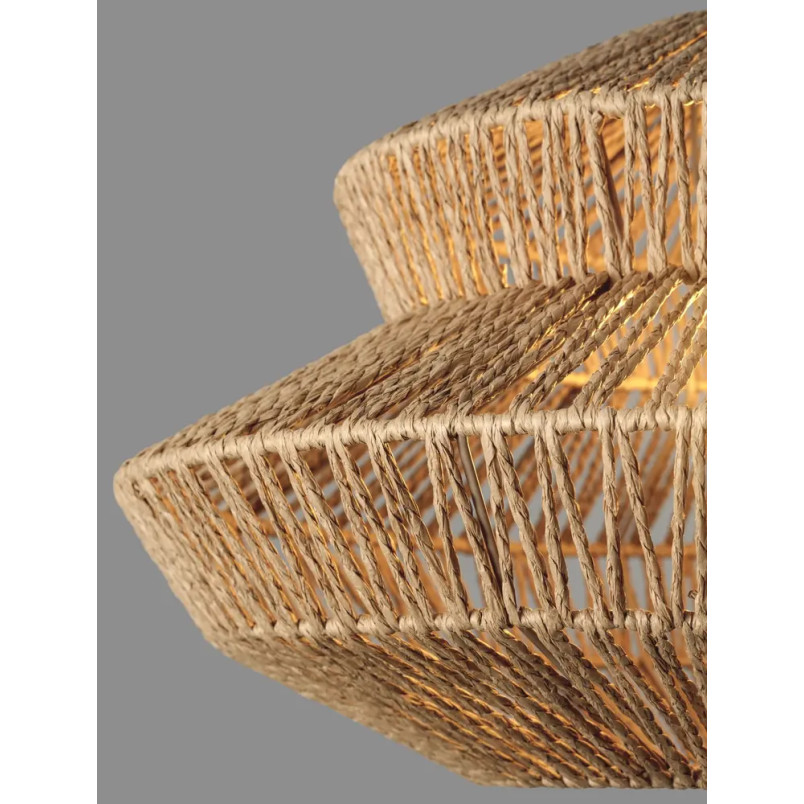 Lampa wisząca sznurkowa boho Sajio 50cm brązowa