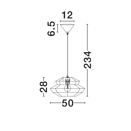 Lampa wisząca sznurkowa boho Sajio 50cm brązowa
