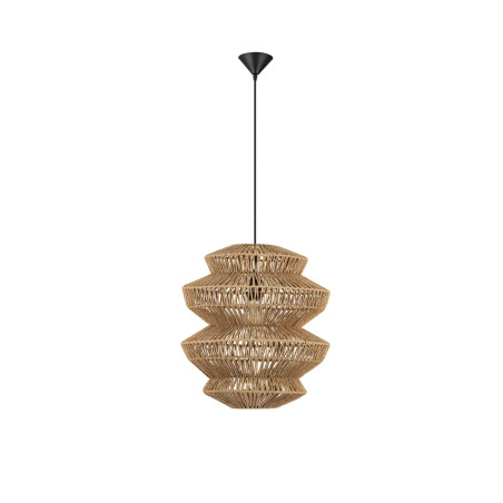 Lampa wisząca sznurkowa boho Sajio 40cm H43,5cm brązowa