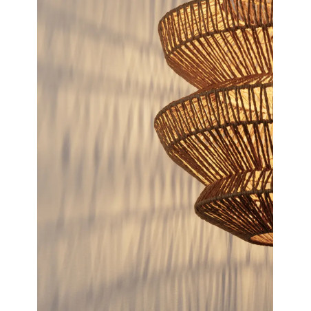Lampa wisząca sznurkowa boho Sajio 40cm H43,5cm brązowa