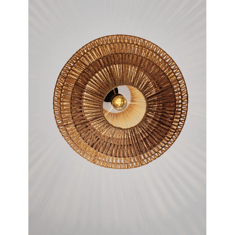 Lampa wisząca sznurkowa boho Sajio 40cm H56,5cm brązowa