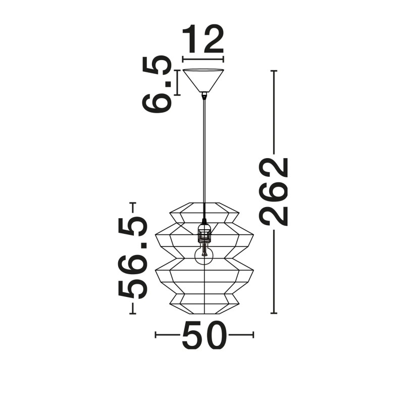 Lampa wisząca sznurkowa boho Sajio 40cm H56,5cm brązowa