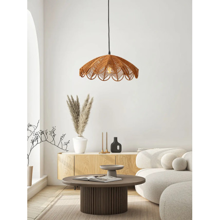 Lampa wisząca rattanowa boho Senjo 42cm