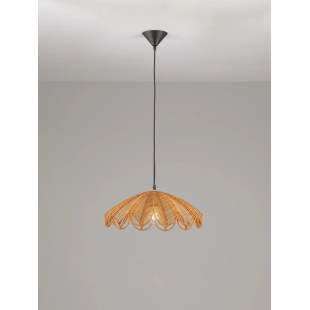 Lampa wisząca rattanowa boho Senjo 42cm