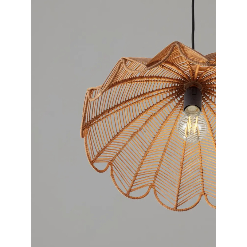 Lampa wisząca rattanowa boho Senjo 42cm