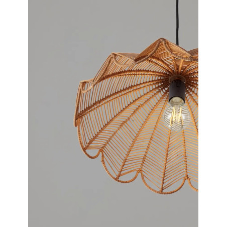 Lampa wisząca rattanowa boho Senjo 42cm