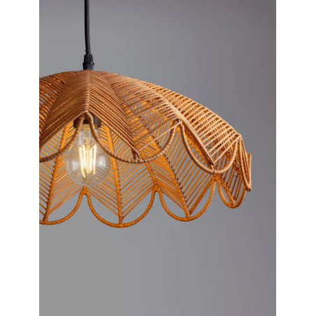 Lampa wisząca rattanowa boho Senjo 42cm