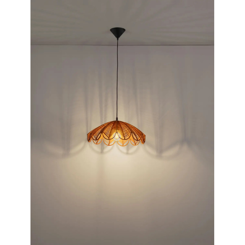 Lampa wisząca rattanowa boho Senjo 42cm