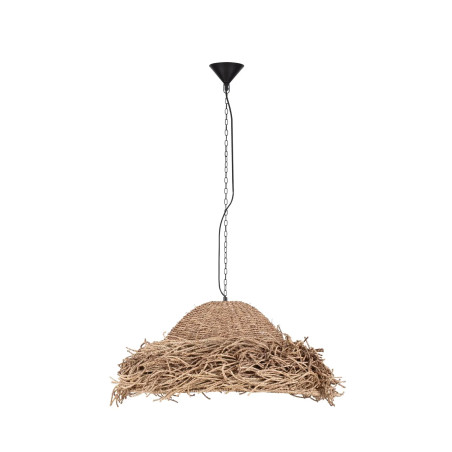 Duża lampa wisząca boho z trawy morskiej Nizza 86cm
