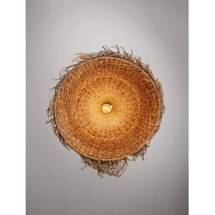 Duża lampa wisząca boho z trawy morskiej Nizza 86cm