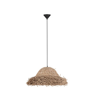 Duża lampa wisząca boho z trawy morskiej Nizza 65cm