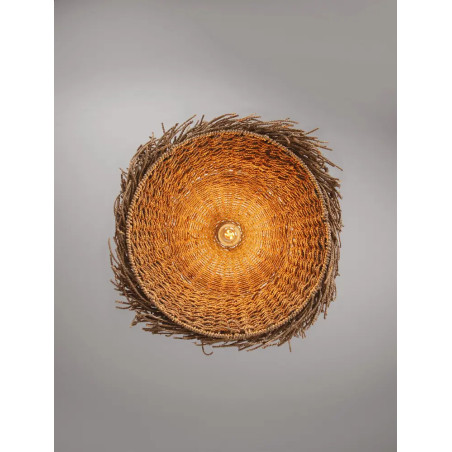 Duża lampa wisząca boho z trawy morskiej Nizza 65cm