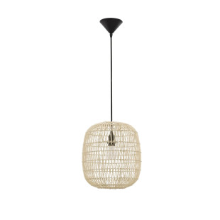 Lampa wisząca rattanowa boho Iwaki 30,5cm