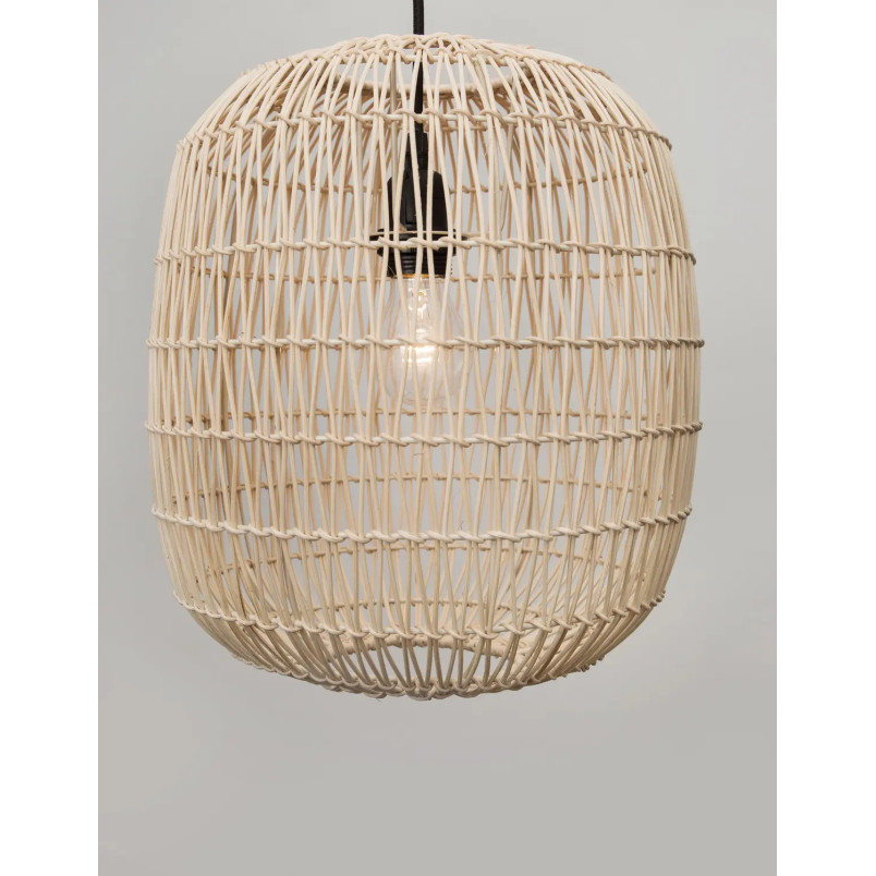 Lampa wisząca rattanowa boho Iwaki 30,5cm