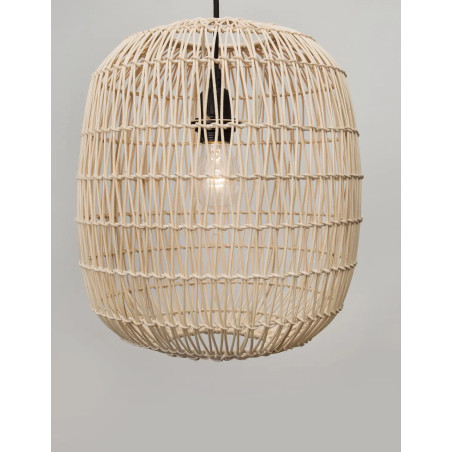 Lampa wisząca rattanowa boho Iwaki 30,5cm