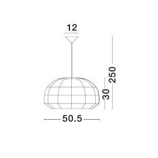 Lampa wisząca rattanowa boho Iwaki 50,5cm biała