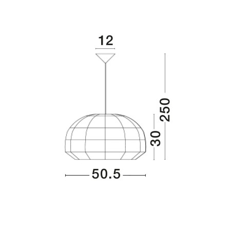 Lampa wisząca rattanowa boho Iwaki 50,5cm biała