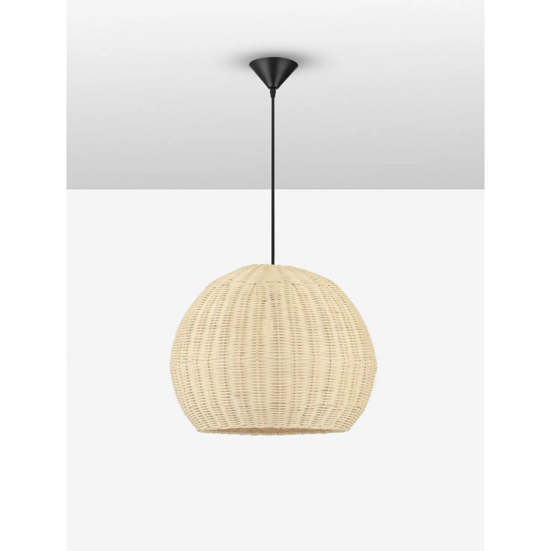 Lampa wisząca rattanowa kula Machi 39cm