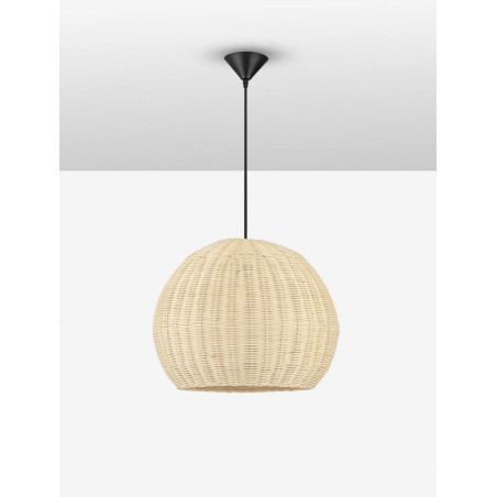 Lampa wisząca rattanowa kula Machi 39cm