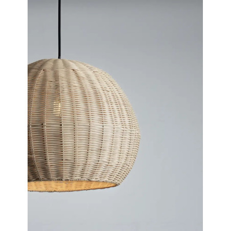 Lampa wisząca rattanowa kula Machi 39cm