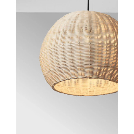 Lampa wisząca rattanowa kula Machi 39cm